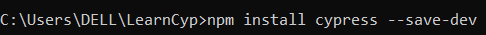 Cypress on Windows