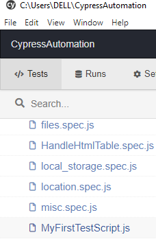 Cypress Test Automation