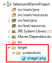 Elements Screenshot in Selenium 4