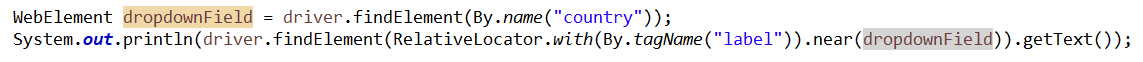 Relative Locator methods